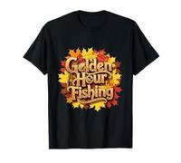 Golden Hour Fishing Autumn Sunset Angler T-Shirt
