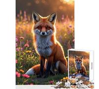 Golden Hour Fox Puzzles for Teenagers 1000 Piece Support Memory Strength And Retention Gentle Calm Leisure Activity (38X26cm)
