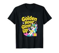 Golden Hour Glow Up Summer Unicorn Aesthetic T-Shirt