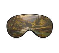 Golden Hour Lakeview Sleep Mask Eye Mask Travel Eye Cover