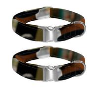 Golden Hour on Wheat Fields Secure & Comfortable Reflective Pet Collar with Quick-Release Buckle for Dogs and Cats