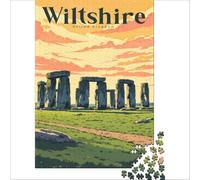 Golden Hour Over Stonehenge teenagers 1000 Pieces Puzzle | screen free activity for the whole family to enjoy quality time together without tablets phones or television50x75cm