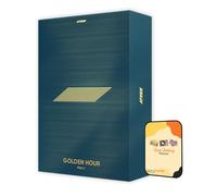 GOLDEN HOUR : Part.1 ATEEZ Album [BLUE HOUR ver ]+Pre Order Benefits+BolsVos K-POP Inspired Freebies (10th Mini Album)