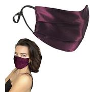 GOLDEN HOUR Silk Satin Face Mask for Sensitive Skin | Maroon (Single)