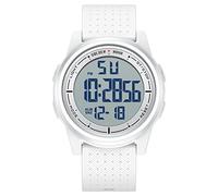 GOLDEN HOUR Ultra-Thin Minimalist Sports Waterproof Digital Watches Men with Wide-Angle Display Rubber Strap Wrist Watch for Men Women