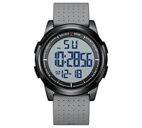 GOLDEN HOUR Ultra-Thin Minimalist Sports Waterproof Digital Watches Men with Wide-Angle Display Rubber Strap Wrist Watch for Men Women