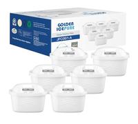 Golden ICEPICE Water Filter Cartridges Replacement for Brita Maxtr Pro Maxtra Plus Compatible with Marella Jug Kettle & Tank - TÜV SÜD & NSF Certified, Reduce PFAS PFOA & Chlorine - 6 Pack