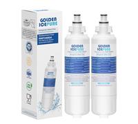 GOLDEN ICEPURE 257760 Fridge Water Filter, Compatible with Panasonic CNRAH-257760, CNRAH- 125950,EcoAqua EFF-6032B;NR-B53V1-WB/X1D, NR-BG53V2, NR-BG53VW2, NR-B53V2-XE, NR-B54X1-WB/E,AH-PCN3 Pack