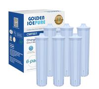 GOLDEN ICEPURE Coffee Machines Water Filter Compatible with Jura Blue Coffee IMPRESSA Series, ENA Series, GIGA Series,Jura Models 71312 Blue, 71311, 67007,6 Pieces