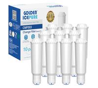 GOLDEN ICEPURE Coffee Machines Water Filter Replacement for Melitta Water Filter Cartridge, Compatible with Krups F088 Pro Aqua, Fits Nivona, Bosch, Siemens, AEG Coffee Makers, 10 Pack