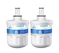 Golden ICEPURE Fridge Water Filter, Compatible with Samsung Fridge & Aqua Pure Plus, Replacement Cartridges for Samsung DA29-00003F DA29-00003G DA29-00003A DA29-00003B DA97-06317A HAFIN1, 2 Pack