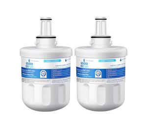 GOLDEN ICEPURE Fridge Water Filter, Compatible with Samsung Fridge & Aqua Pure Plus, Replacement Cartridges for Samsung DA29-00003F DA29-00003G DA29-00003A DA29-00003B DA97-06317A HAFIN1, 2 Pack