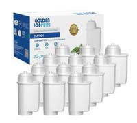 GOLDEN ICEPURE Fully Automatic Coffee Water Filter for Siemens® Water Filter EQ Series, EQ3/EQ6/EQ9, EQ500, S700, Brita® Intenza 575491, Bosch® TCZ7003, TCZ7033, NSF Certified, Pack of 12