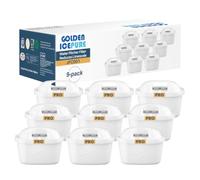GOLDEN ICEPURE Hard Water Specialist Filter Cartridges, Upgraded for Brita Maxtr Pro Plus Marella Jug Kettle, Enhanced Scale Reduction & PFAS Removal, TÜV SÜD & NSF Certified (9-Pack)