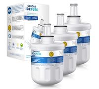 GOLDEN ICEPURE Refrigerator Water Filter, Compatible with Samsung Fridge Filter Cartridges, Replacement for Samsung DA29-00003G DA29-00003F DA29-00003B DA29-00003A DA97-06317A HAFIN1, 3 Pack
