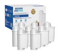 GOLDEN ICEPURE Siemens EQ Series Coffee Machine Water Filter 8 Pack | Replacement Compatible with EQ3, EQ6, EQ9, EQ500, S700, Brita Intenza & Bosch TCZ7003 - Reduces Limescale for Full Coffee