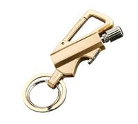 Golden Infinity Lighter Keychain, 3.5in×1.4in Metal Reusable Lighter, Permanent Match Lighters, Waterproof Matches Style, Practical Survival Tools for Outdoor Camping, Hiking & Adventure