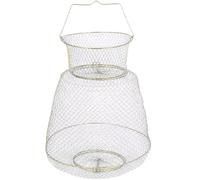 Golden Iron Mesh Fishing Catch Cage for Eels and Crabs | Deepen Design, Breathable Containment, Stands on Ground, Light to Carry, Easy Cleanup for Pier and Wild Use