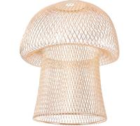 Golden Iron Mushroom Light Fixture Decorative Lamp Shade Hollow