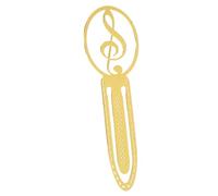 Golden Iron Music Note Bookmark for Guestbook Page Marking