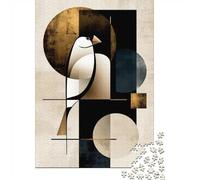 Golden Japandi Java Sparrow No. 04 - Japanese Jigsaw Puzzle, 1000 Piece