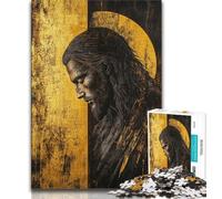 Golden Jesus 1000 Piece Jigsaw Puzzle for Adults And Teenagers,for Educational Game Challenge Toy Unique Home Decor And Gifts 50x75cm