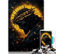 Golden Jesus JigsawPuzzle 1000 Pieces for Adults,Decompressing Intellectual Educational Toy Birthday Present,Gifts,Wall Art (38x26cm)