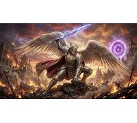 Golden Judgment Angel 1000 Piece Wooden Jigsaw Puzzle,Stress Relief,Impossible Challenge,Gift Idea,Home Wall Decor,Wood,Educational Toy,Adults & Kids 14+ (75x50cm)