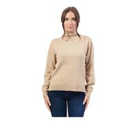 Golden Jumper with Metallic Thread - female - Armani Exchange - Turtlenecks - Yellow - XL - Knitwear XL