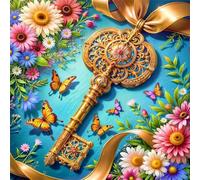 Golden Key 90 Piece Jigsaw Puzzles for Adults and Kids, Impossible Puzzle, Jigsaws 90 pieces for adults Gifts, Difficult jigsaw puzzles for The Whole Family