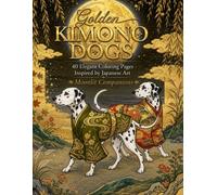 Golden Kimono Dogs: Moonlit Companions