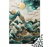Golden Kintsugi Sanctuary 1000 Piece Jigsaw Puzzle, 70x50cm/1000pcs, for Adults, Quiet Home Activity, Focused Puzzle Time And Quiet Weekends