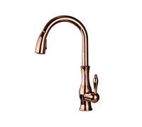 Golden Kitchen Faucet Pull Out Sprayer Swivel Spout Sink 360 Degree Rotation Hot and Cold Water Mixer Tap Crane LWX
