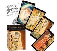 Golden Klimt Tarot Mini Edition, Golden Klimt Tarot Mini, Japanese Instruction Manual Included, Genuine Product, 78 Tarot Cards, Mini Size