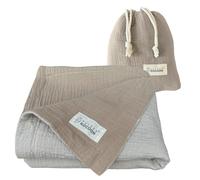 Golden Kocoon® - E M F Blanket - Organic Cotton Crepe Muslin, with Faraday Fabric Inside - 3 Layers - Size 31x35 in - 5 g, Cell Towers, Bluetooth, Smart Meters & WiFi - Golden Cocoon New