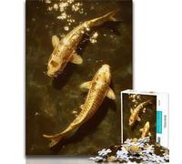 Golden Koi Jigsaws 1000 Pieces for Teenagers,for Educational Game Challenge Toy for Is Ideal As A Gift for The Whole Family (75x50cm)
