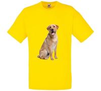 Golden Labrador Dog Pet Family Forever Adult T Shirt Various Sizes And Colours (Yellow, M)