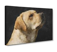 Golden Labrador Dog Vol.1 Canvas Print | Gallery Wrapped 30mm Frame Wall Art | 30x20 inches | Ready to Hang | Modern Animals Picture | Living Room Bedroom Lounge Office