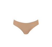 GOLDEN LADY Women's Brazilian Cotton Rive-Cut Thong Panties, Natural, S
