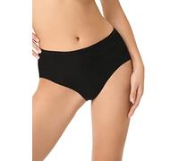 GOLDEN LADY Midi Briefs Cotton, Black, XL Woman
