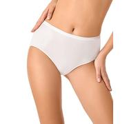 GOLDEN LADY Midi Briefs Cotton, White, M Woman