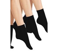 Golden Lady Women's Calzino Taglio Al Vivo. 3 Paia Sports Socks, Black (Nero A), One (Size: Unica)