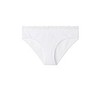 GOLDEN LADY Women's Cotton Lace Briefs, White, M