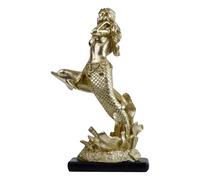 Golden Leaf Art Ornament Modern Light Home Entrance TV Cabinet Small and Crafts (Gold, 25cm)