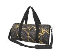 Golden Leaf Canvas travel bag, large capacity, can be carried on the shoulder