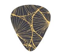 Golden Leaf Guitar Plectrum Set Of 12, Including 3 Thicknesses Of Plectrums For Acoustic Guitars, #Ukuleles And More.