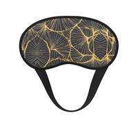 Golden Leaf It is a Black-Rimmed Eye mask. The Soft Eye mask can Improve Sleep Quality and is Suitable for Indoors, Outdoors and Traveling.
