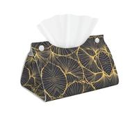 Golden Leaf Long Leather Tissue Bag, Double-Sided Leather, Waterproof and Durable