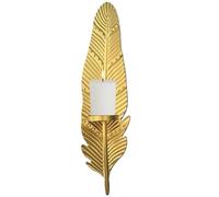 Golden Leaf Wall Sconces Candle Holders,Wrought Iron Tea Light Holder | Wrought Iron Wall Art Decor, for Home Cafe Decorations, Wedding Porch Yard Pathway Lighting