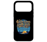 Golden Leaves Starry Skies Autumn Camping Case for iPhone 17 Pro Max